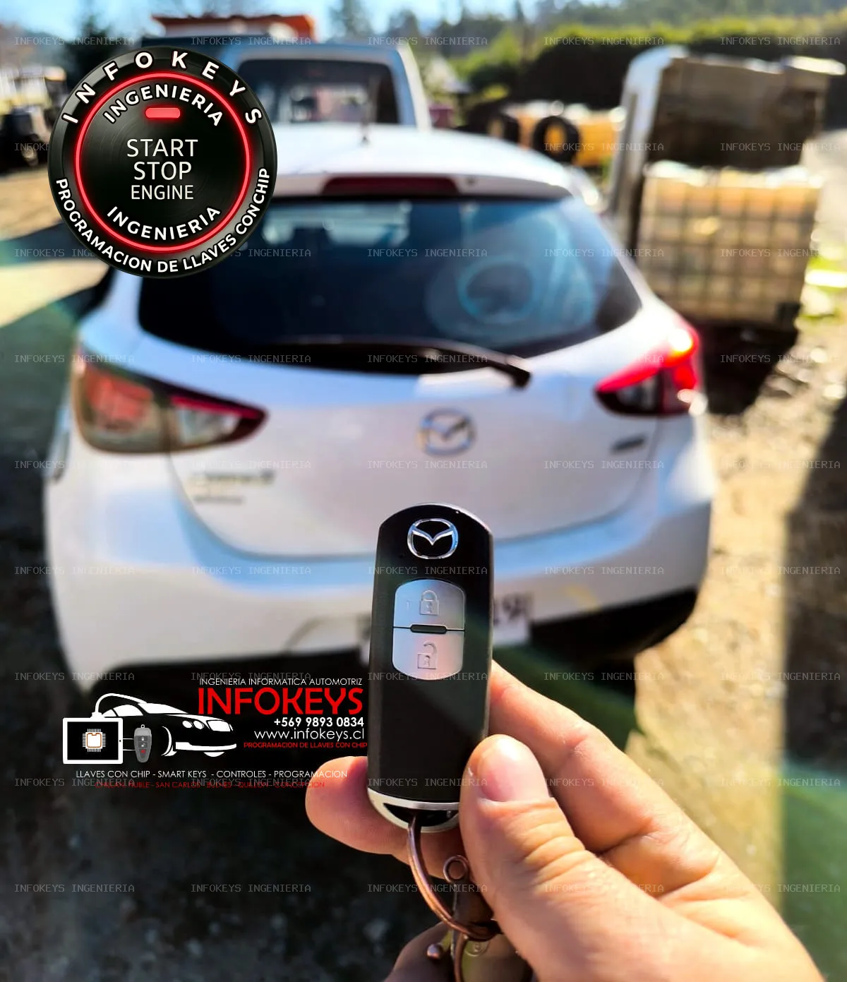 Tecnología y Precisión: Nueva Smart Key Original para Mazda 2 Año 2020